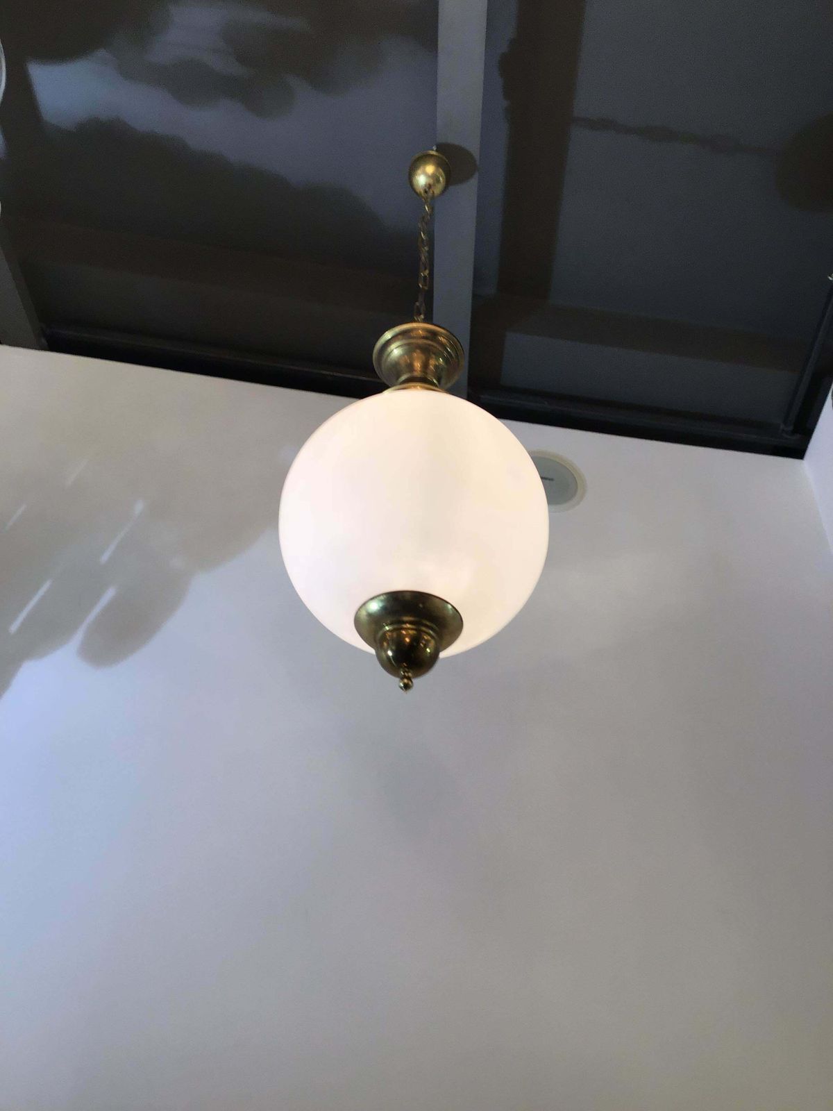 Azucena Chandelier Luigi Caccia Dominioni Italian 1950 Brass Glass photo for sale