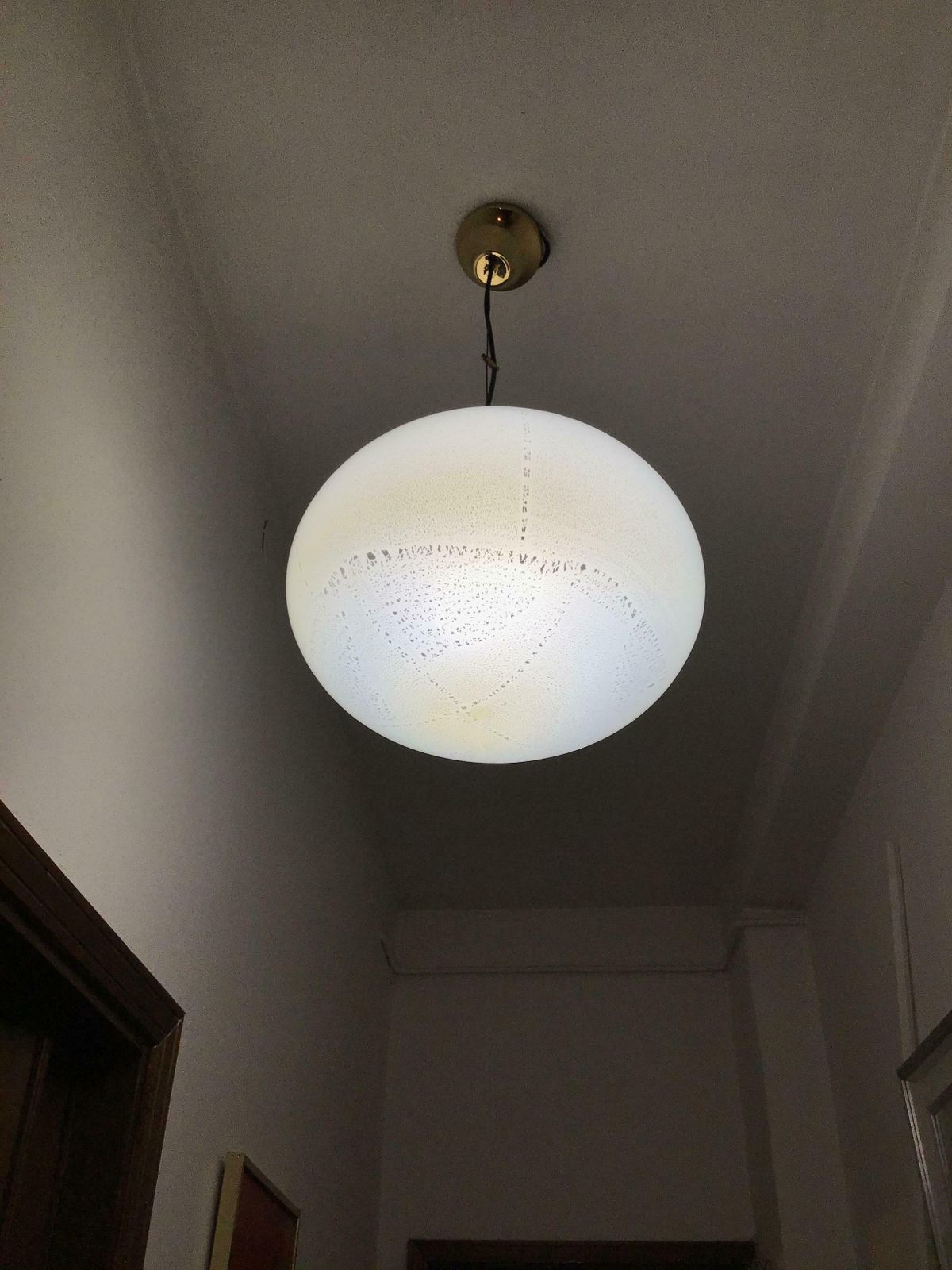 Venini Chandelier 1960 Murano Glass Brass Italia photo 4076.0