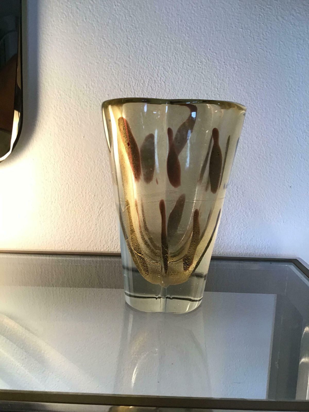 Seguso Vase Murano Glass 1950 Italy photo Home Decor