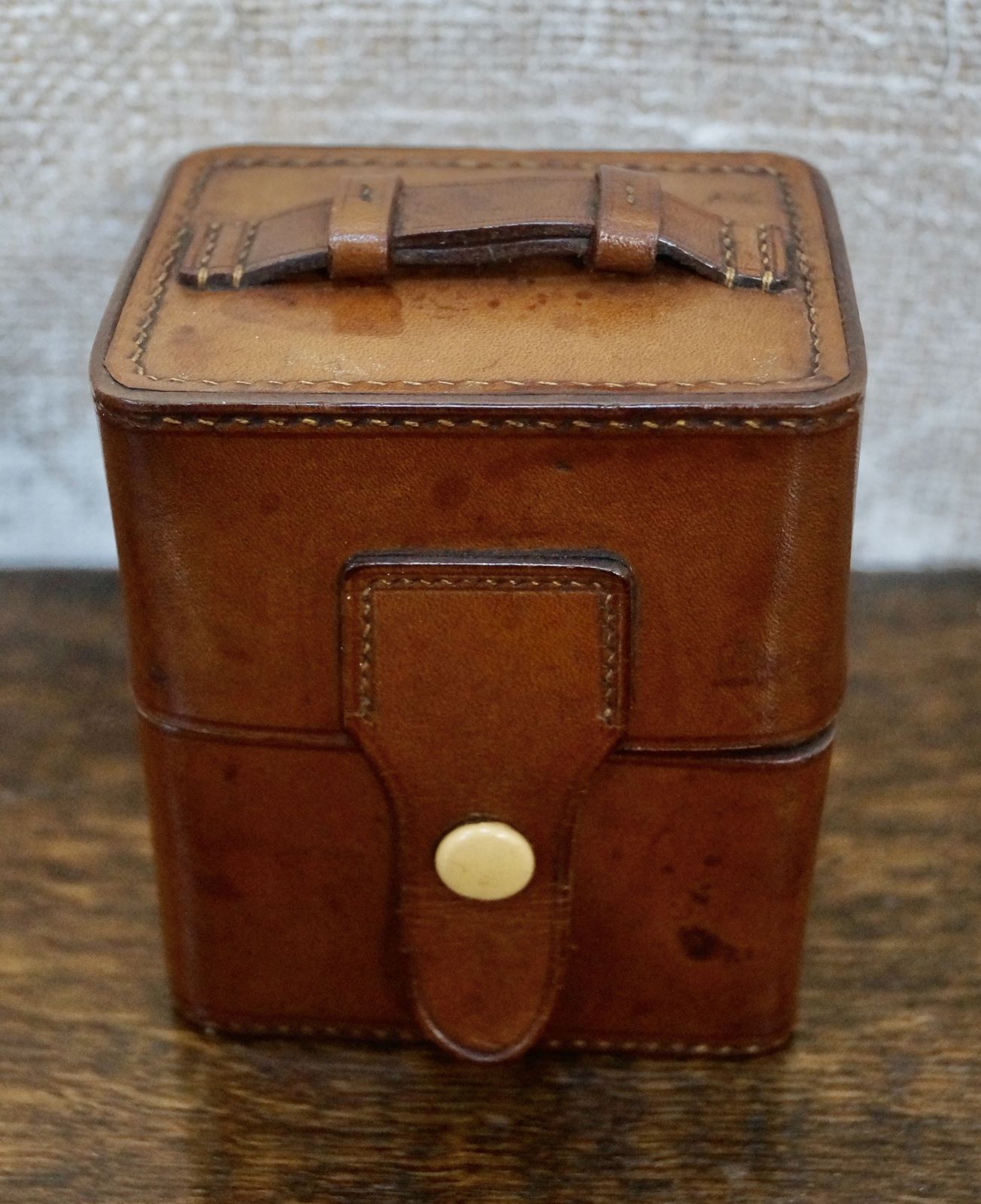 Antique Travel Cologne Bottle Case