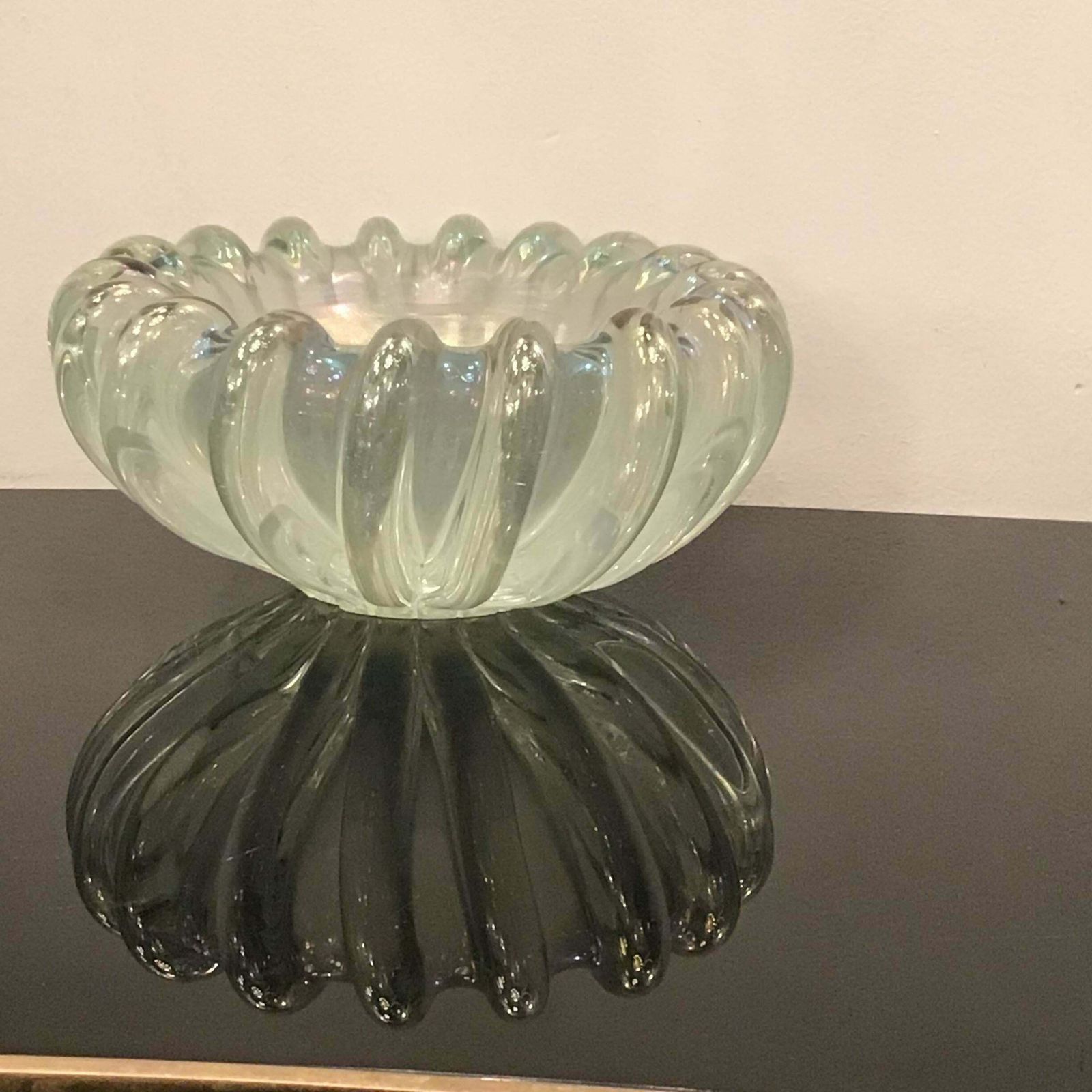 Seguso Centrepiece Murano Iridescent Glass 1940 Italy photo 1268.0