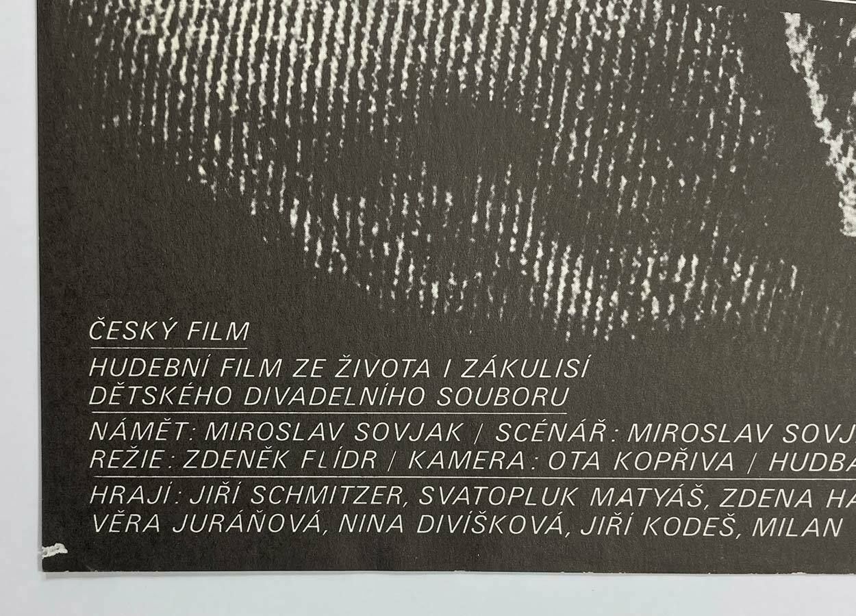 Original Film Poster, They All Have Talent, Milan Grygar, 1984, Genuine Czech Vintage Print photo vinterior