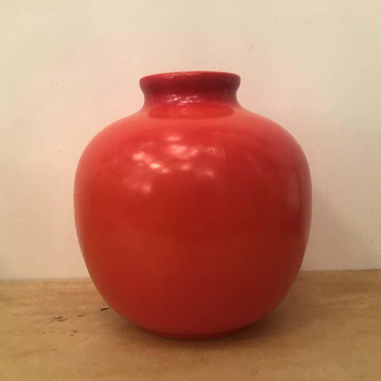 photo vinterior Richard Ginori “Giovanni Gariboldi “ Vase Ceramic 1950 Italy