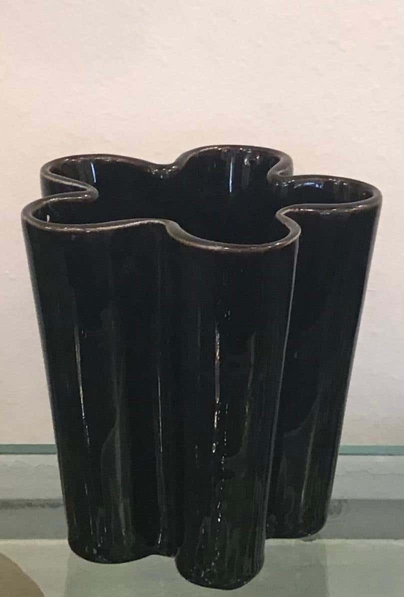 Richard Ginori Giovanni Gariboldi Vase Ceramic, 1950, Italy photo vintage