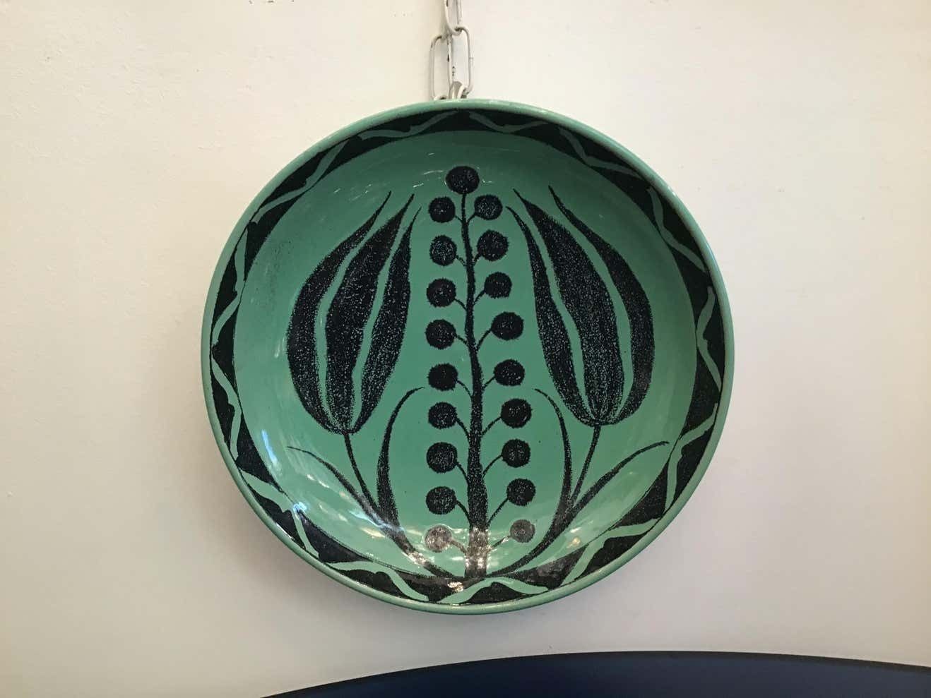 Zaccagnini Wall Plate/Centrepiece Ceramic, 1950, Italy photo Art