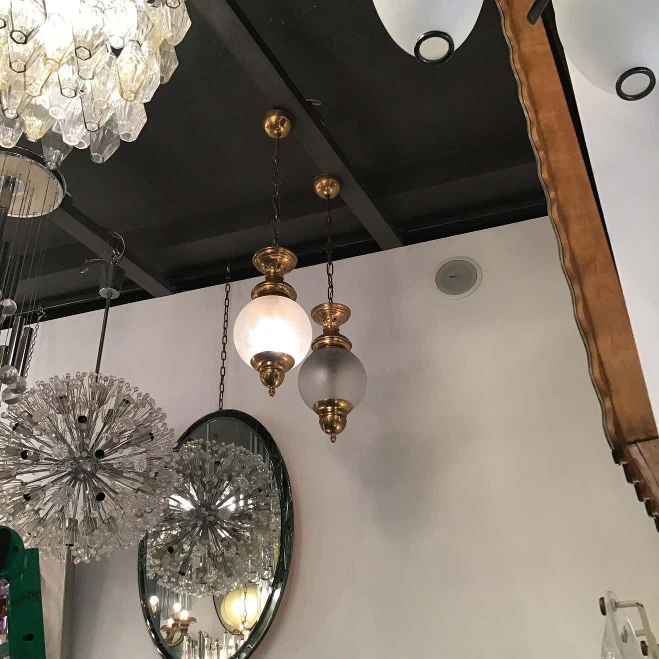 Azucena “Luigi Caccia Dominioni “Ls1 Chandeliers Brass Glass 1950 Italy photo 1811.0
