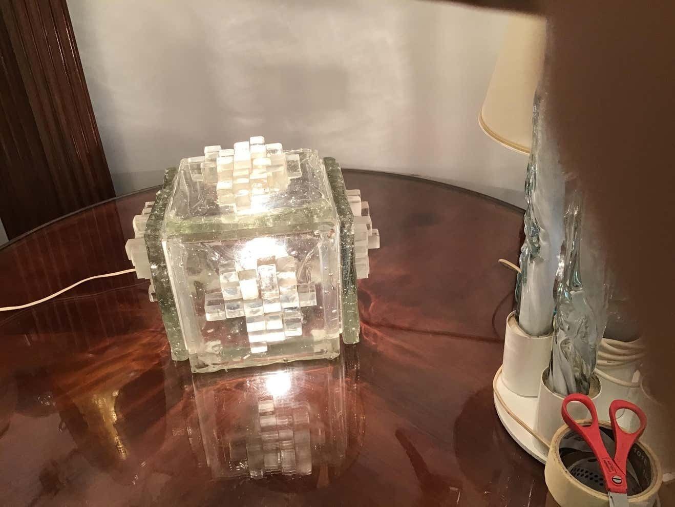 Poliarte “Apis” Table Lamp Murano Glass, 1960, Italy photo furniture