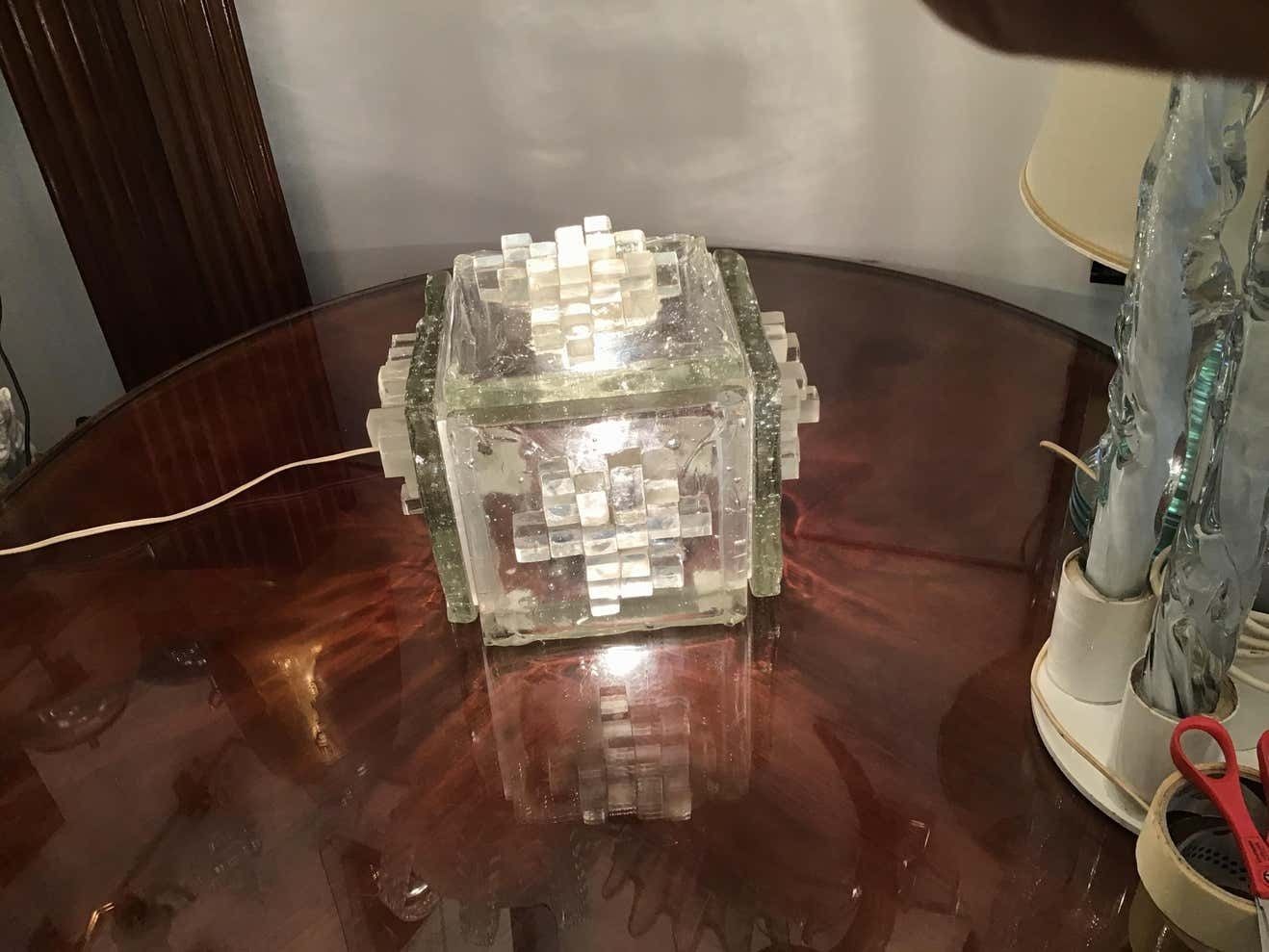 Poliarte “Apis” Table Lamp Murano Glass, 1960, Italy photo vinterior