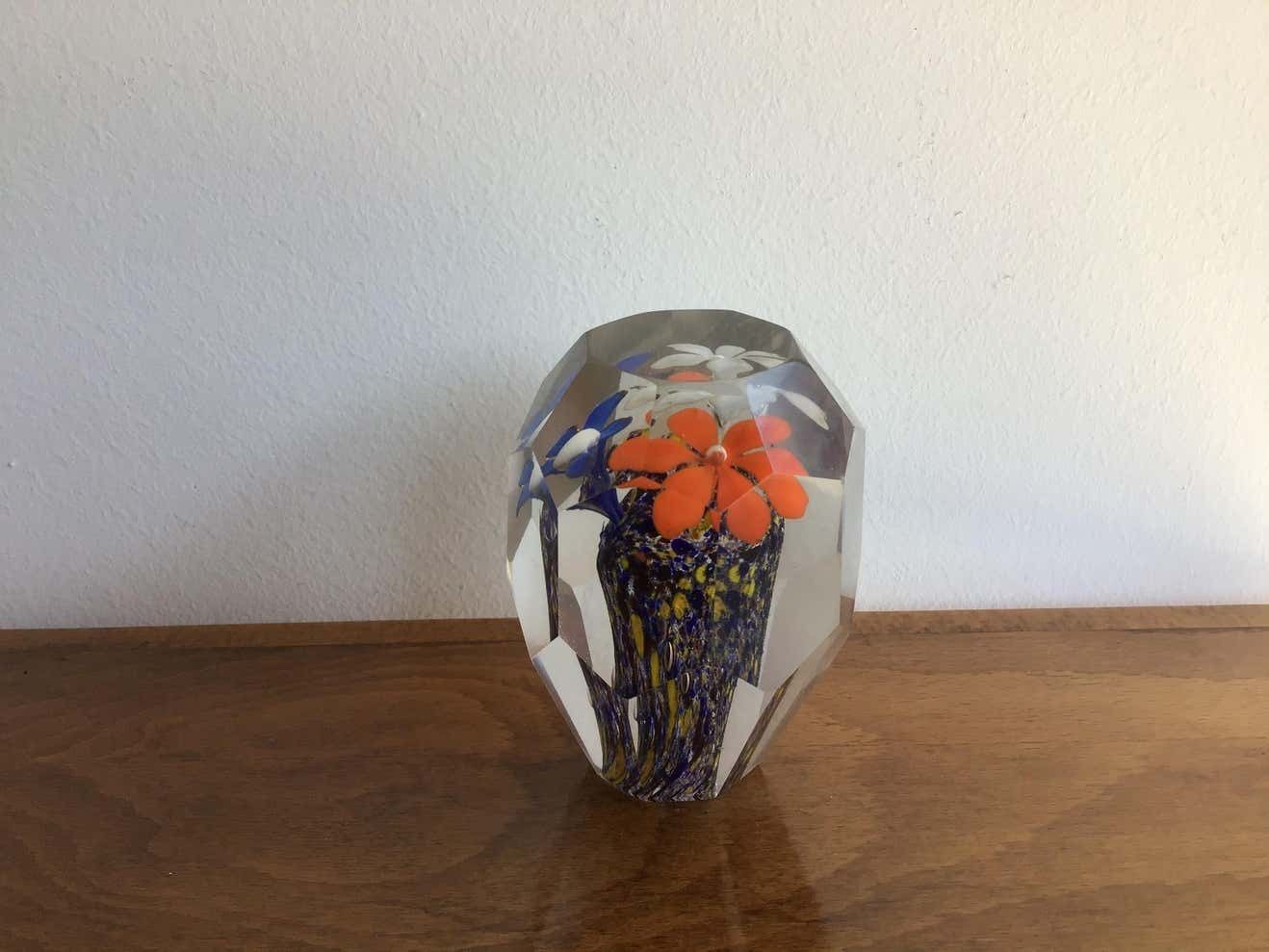 Seguso Paperweight Murano Glass 1950 Italy photo furniture
