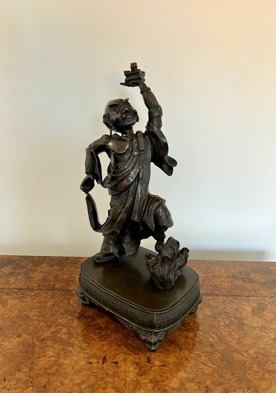 Quality Large Antique Japanese Bronze Figure photo Art
