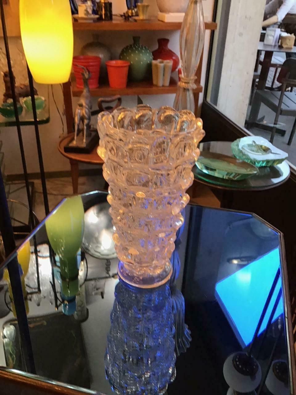 Barovier Orecchiette Vase Murano Glass 1940 Italy photo Home Decor