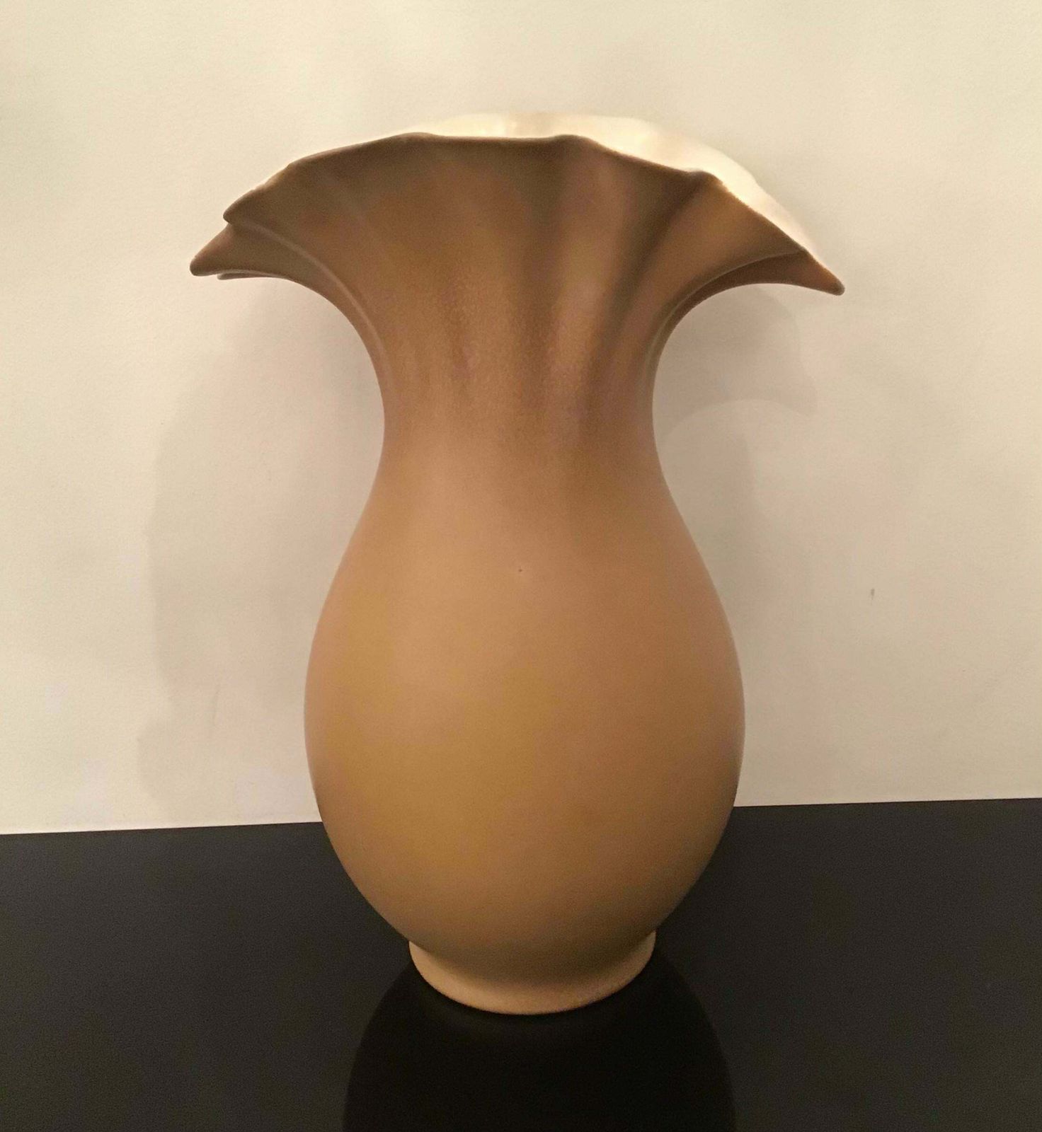 Richard Ginori “Giovanni Gariboldi “ Vase Ceramic 1950 Italy photo vinterior