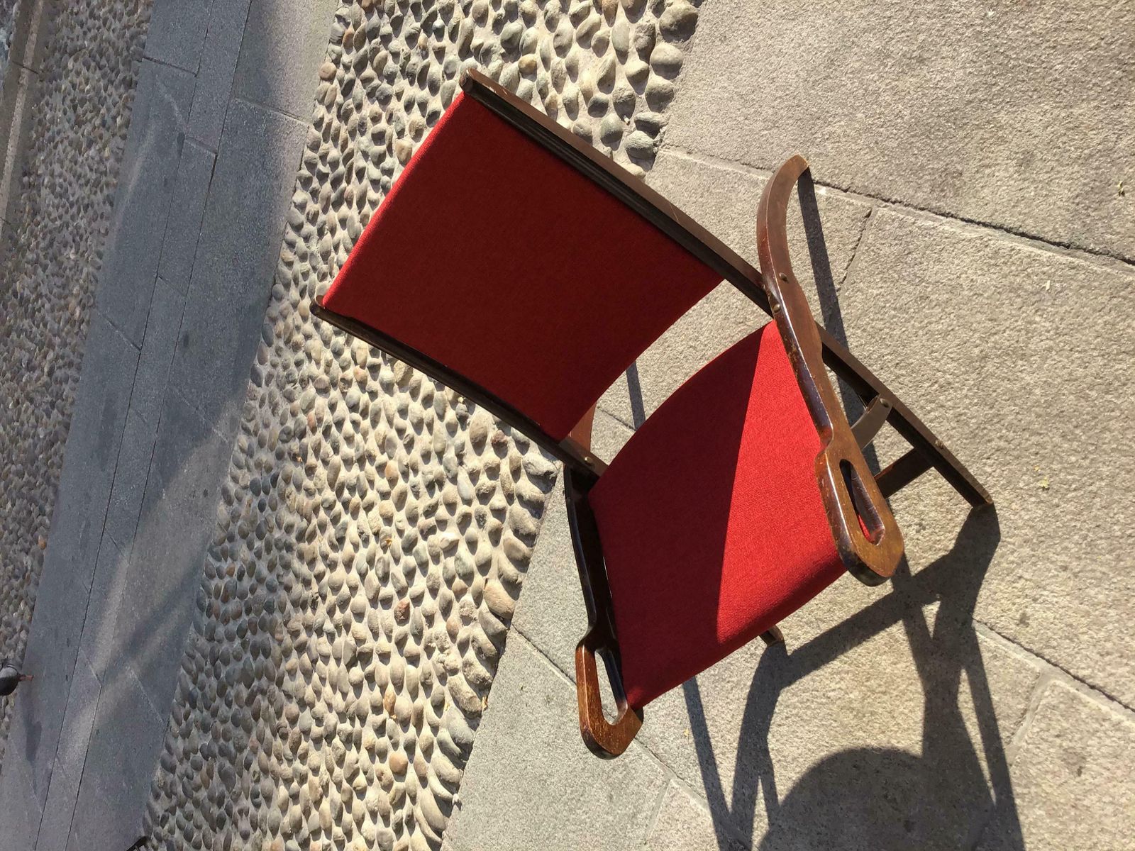 photo vinterior Gio’ Ponti Fr” Armchair Wood Brass Upholstered Seat And Back, 1960, Italy