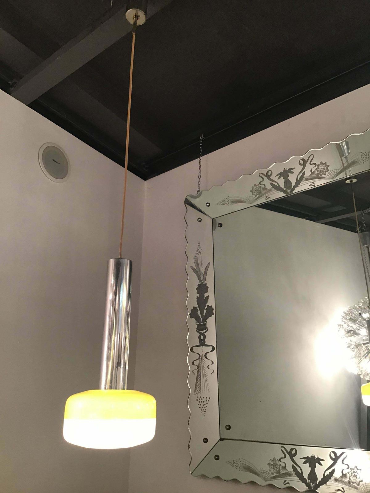 Stilnovo Chandelier Plexiglas Metal Crome 1955 Italy photo buy
