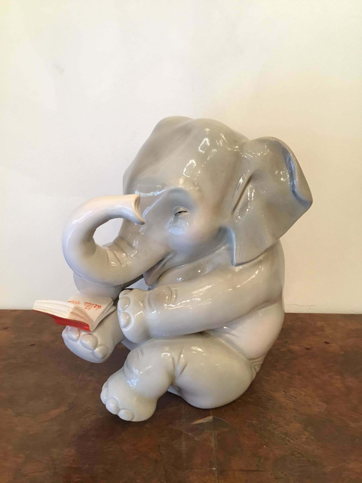 Lenci Ceramic Elephant 1950 Elena Scavini, Italy photo vinterior