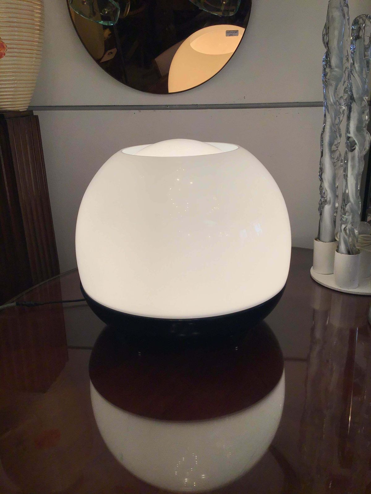Vistosi Table Lamp Glass Metal 1965 Italy photo buy
