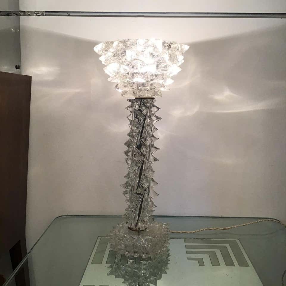 Barovier E Toso “Rostrato” Table Lamp Murano Glass Brass, 1940, Italy photo buy