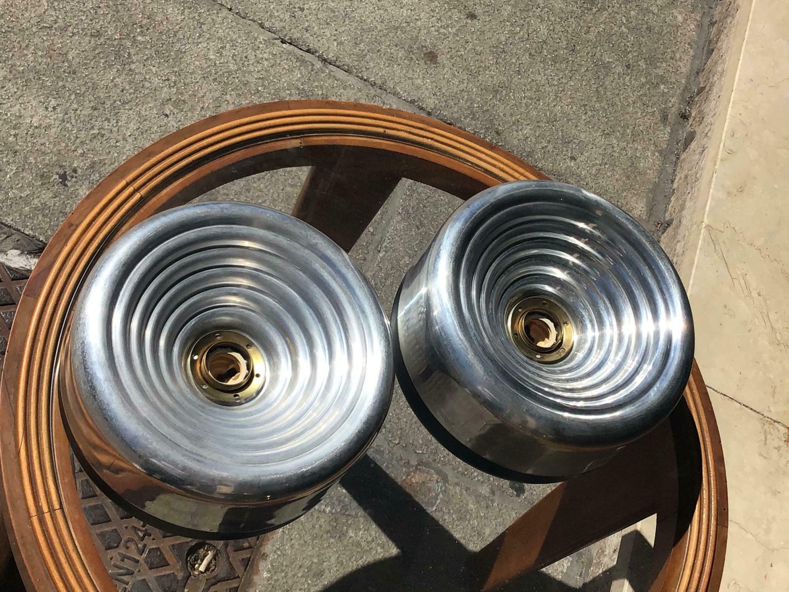 Flos Ceilling Lights Metal Crome Metal 1970 Italy photo for sale