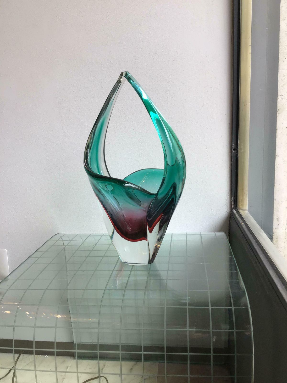 Flavio Poli Vase Murano Glass, 1955, Italy photo for sale
