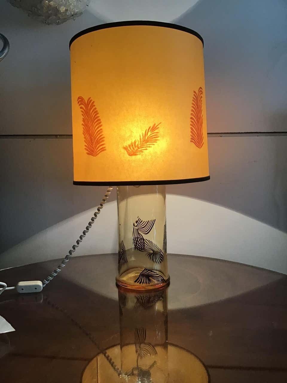 La Murrina "Lino Tagliapietra" Table Lamp 1972 Murano Glass Brass, Italy photo 3170.0