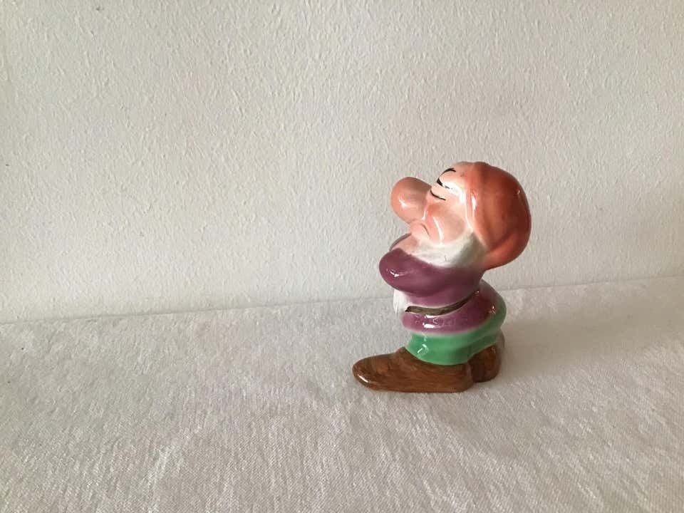 photo furniture Zaccagnini “Brontolo“ Snow White And The Seven Dwarfs, Ceramic Italian