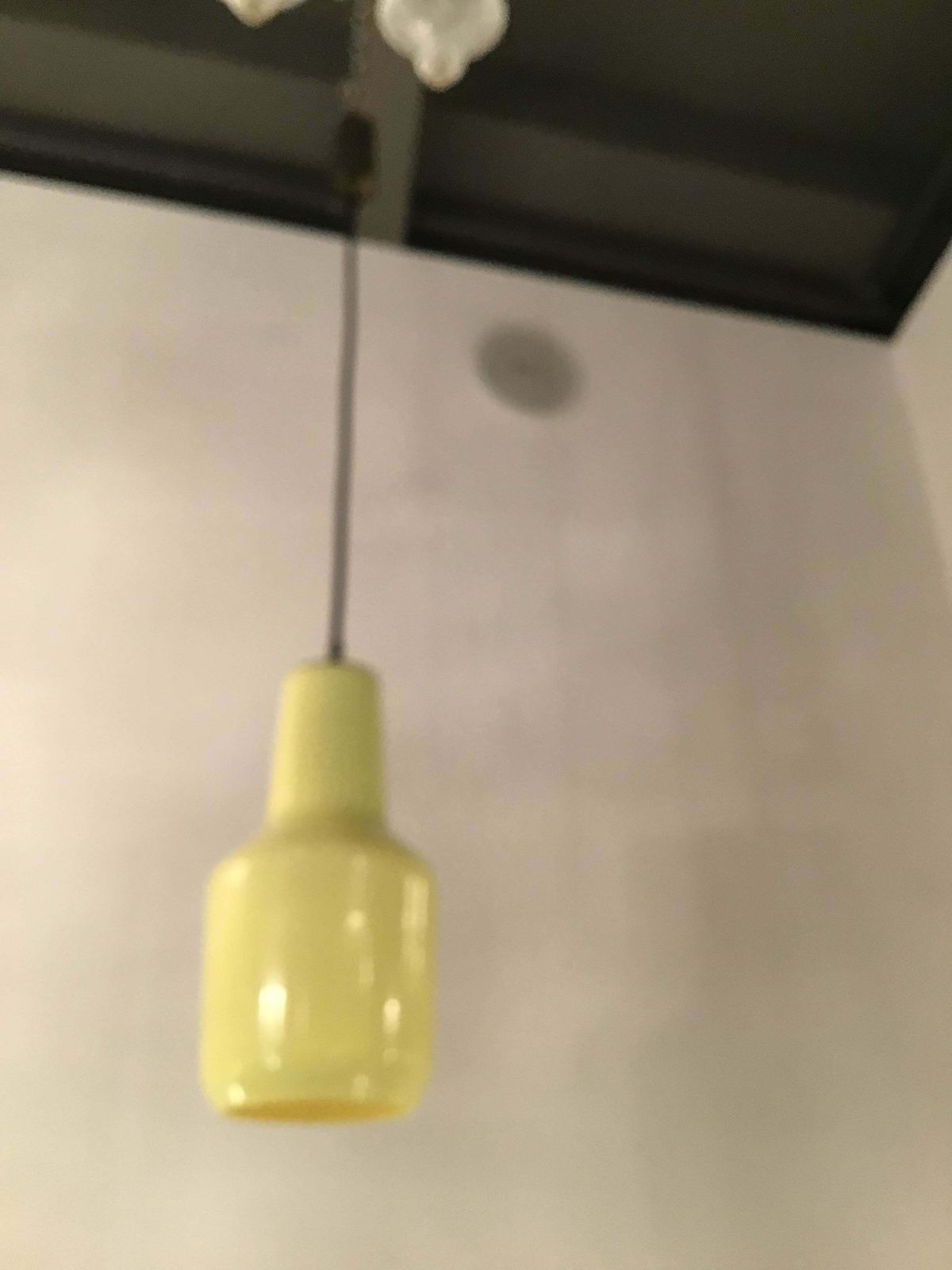Venini Chandelier Yellow Glass Iron Brass, 1955, Italy photo furniture