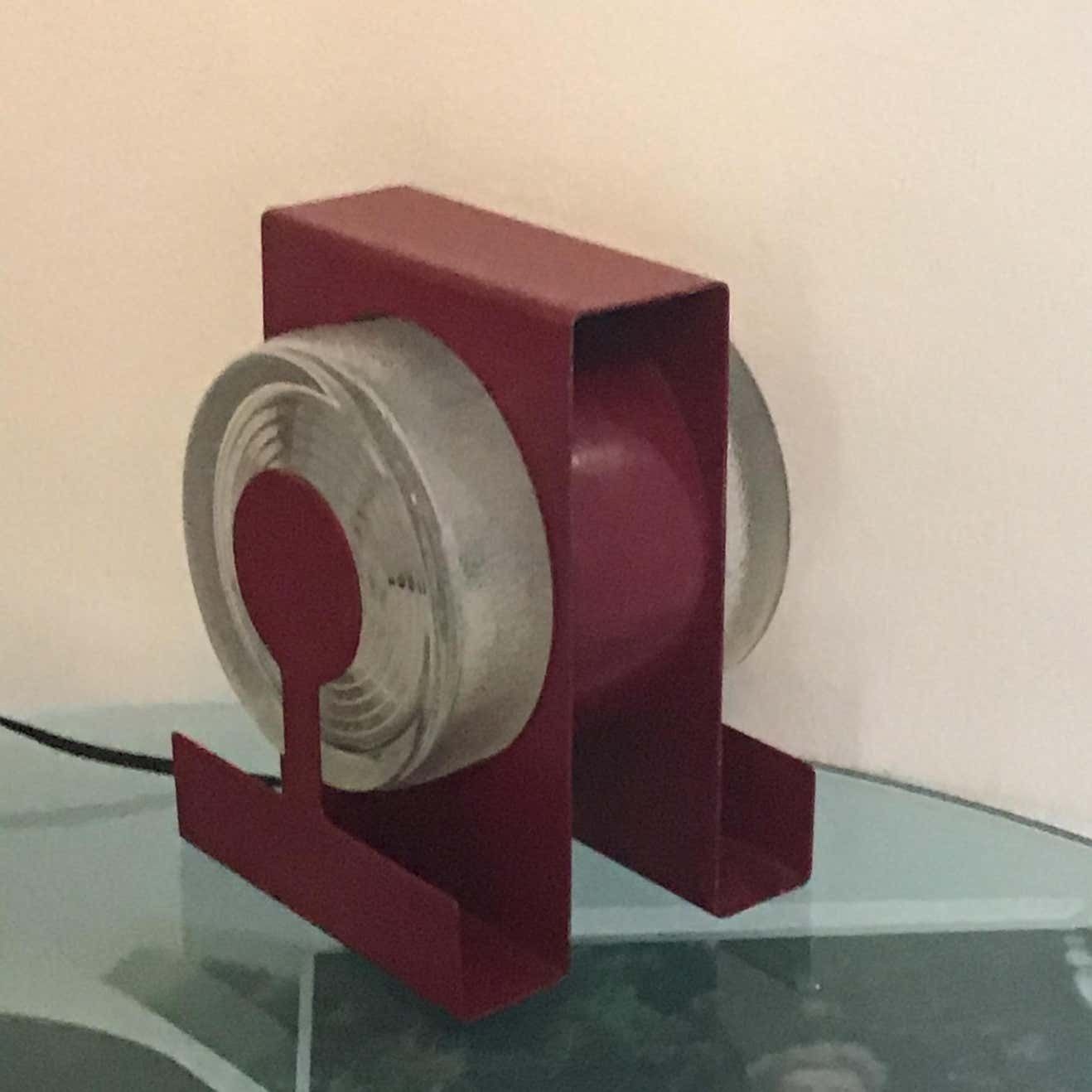 Fontana Arte Table Lamp “Yoyo” “ Eugenio Gentili Tedeschi” Glass Metal 1970 It photo vinterior