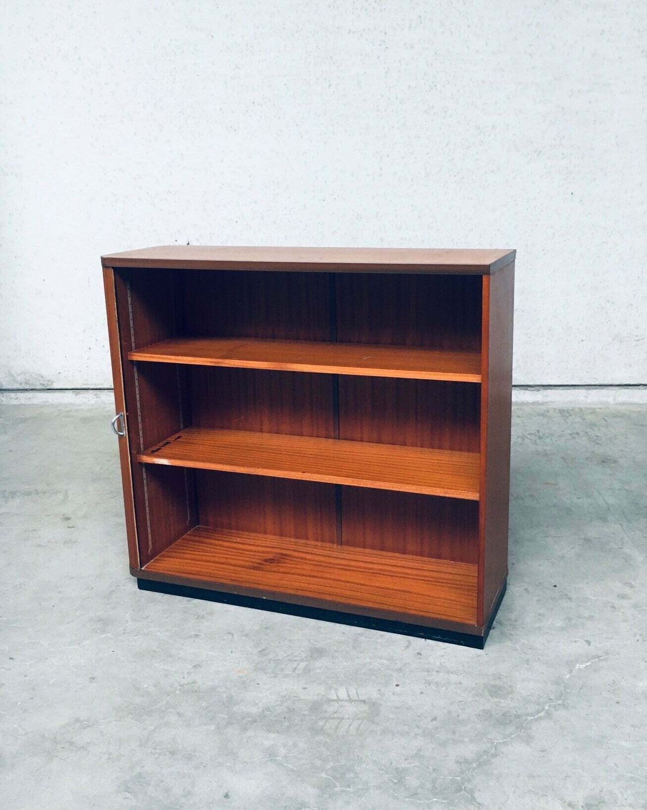 Midcentury Modern Design Sliding Door Filing Cabinet, 1960's Belgium photo buy