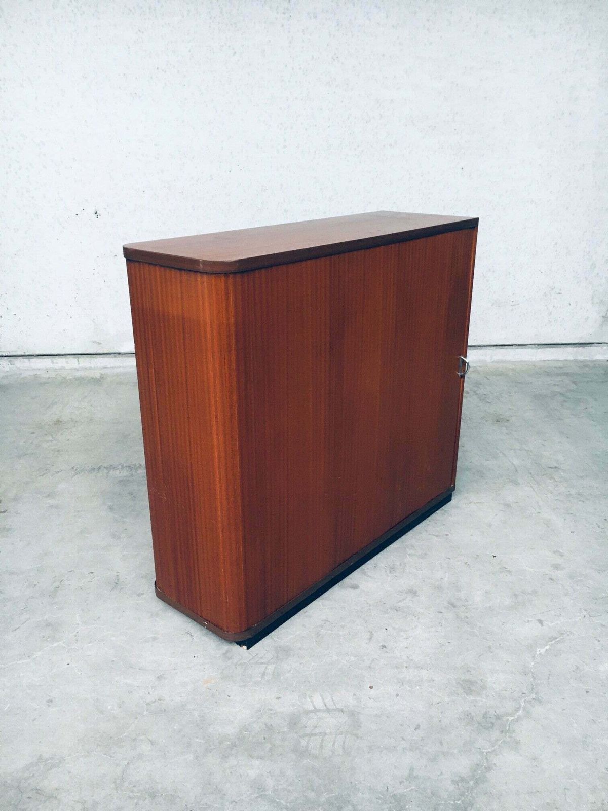 photo buy Midcentury Modern Design Sliding Door Filing Cabinet, 1960's Belgium