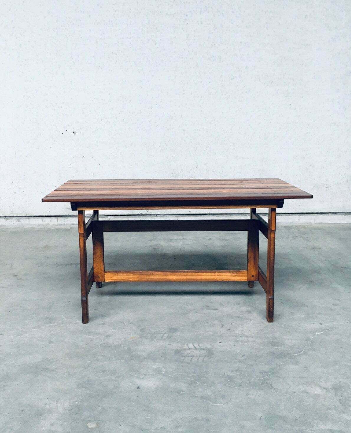 Houten Tuin  Of Keukentafel Met Patina, Jaren 1970 photo Meubels