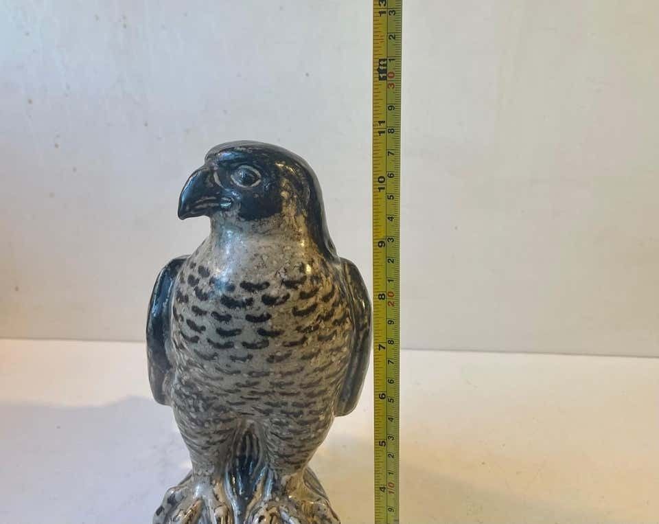1224.0 Royal Copenhagen Large Stoneware Falcon By Knud Kyhn, Danish, 1950s photo