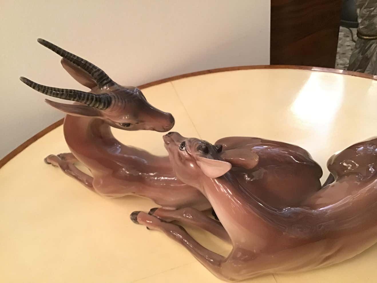photo for sale Ronzan Italian Ceramic “African Gazelles“, 1950