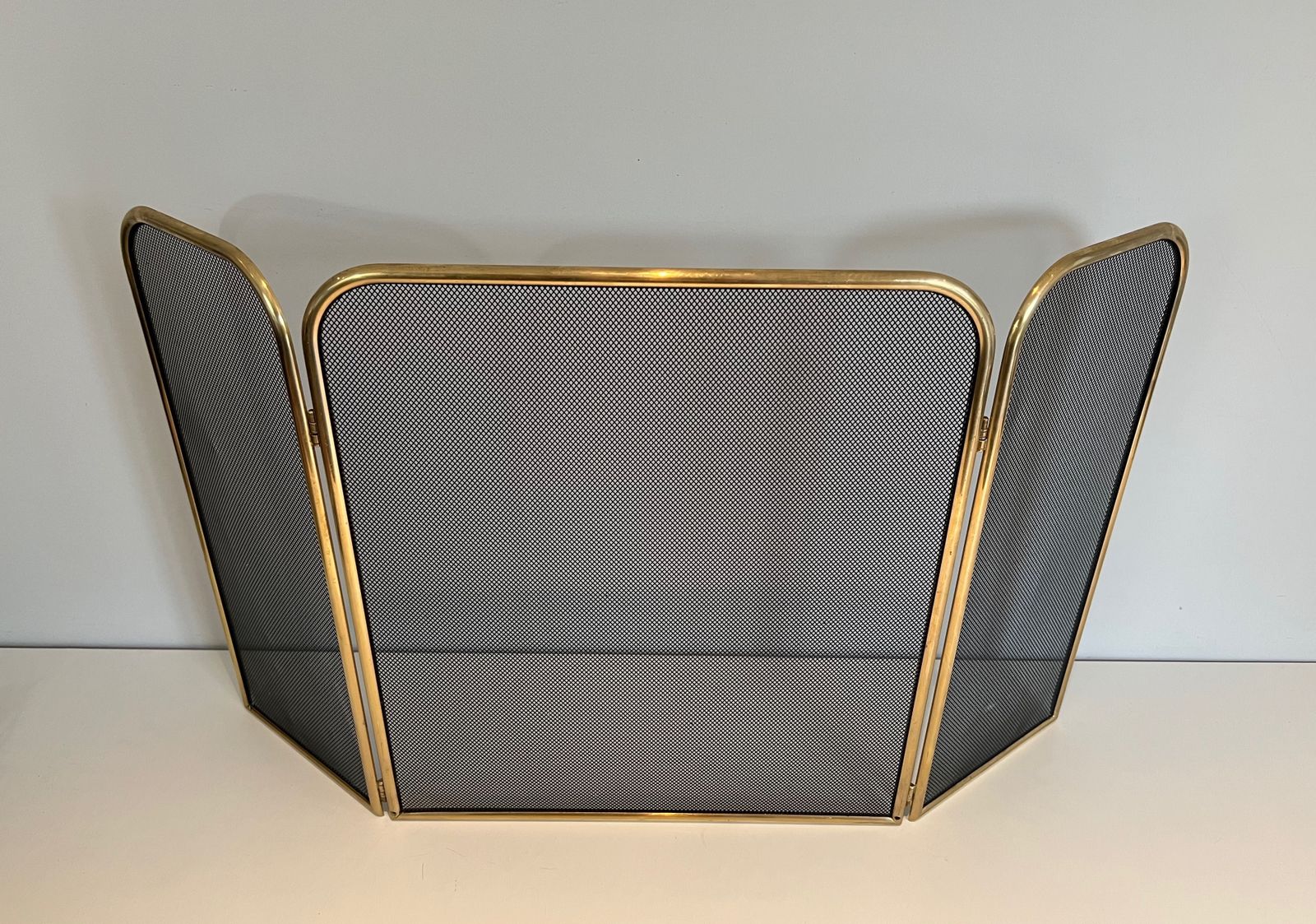 Brass Fire Screen And Wire Mesh photo furniture