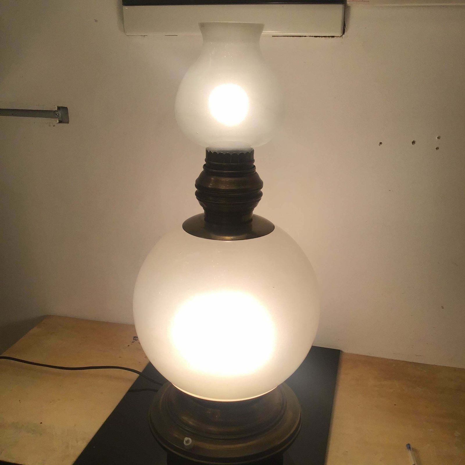 Azucena Luigi Caccia Dominioni Table Lamp Brass Glass, 1950, Italy photo buy