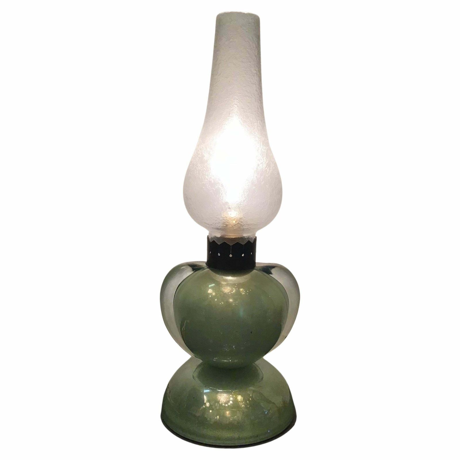 Archimede Segusoseguso Table Lamp Brass Murano Glass 1959 Italy