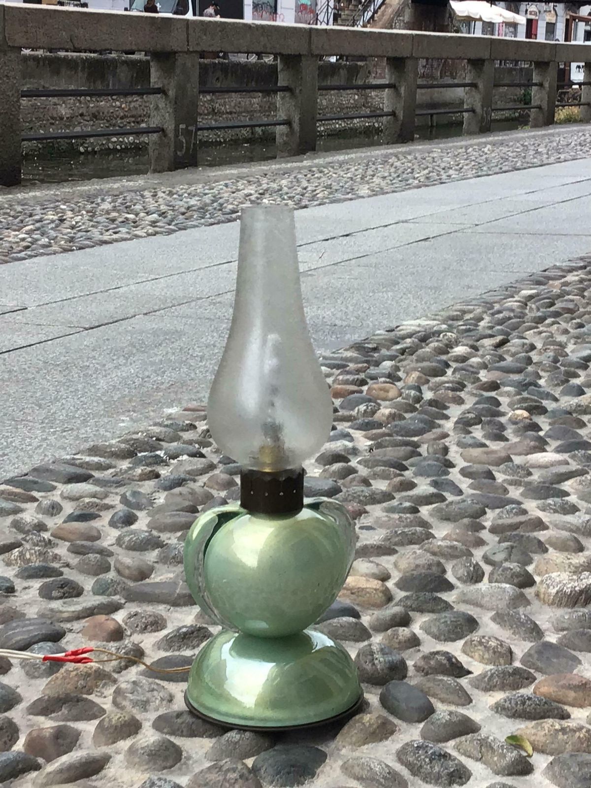 Archimede Segusoseguso Table Lamp Brass Murano Glass 1959 Italy photo furniture