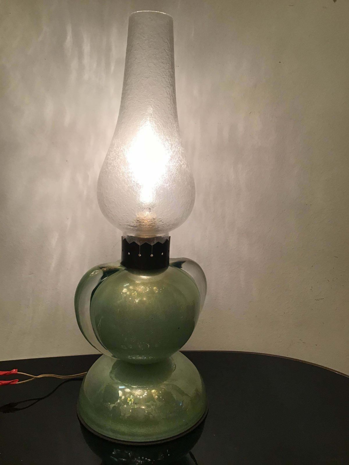 photo buy Archimede Segusoseguso Table Lamp Brass Murano Glass 1959 Italy