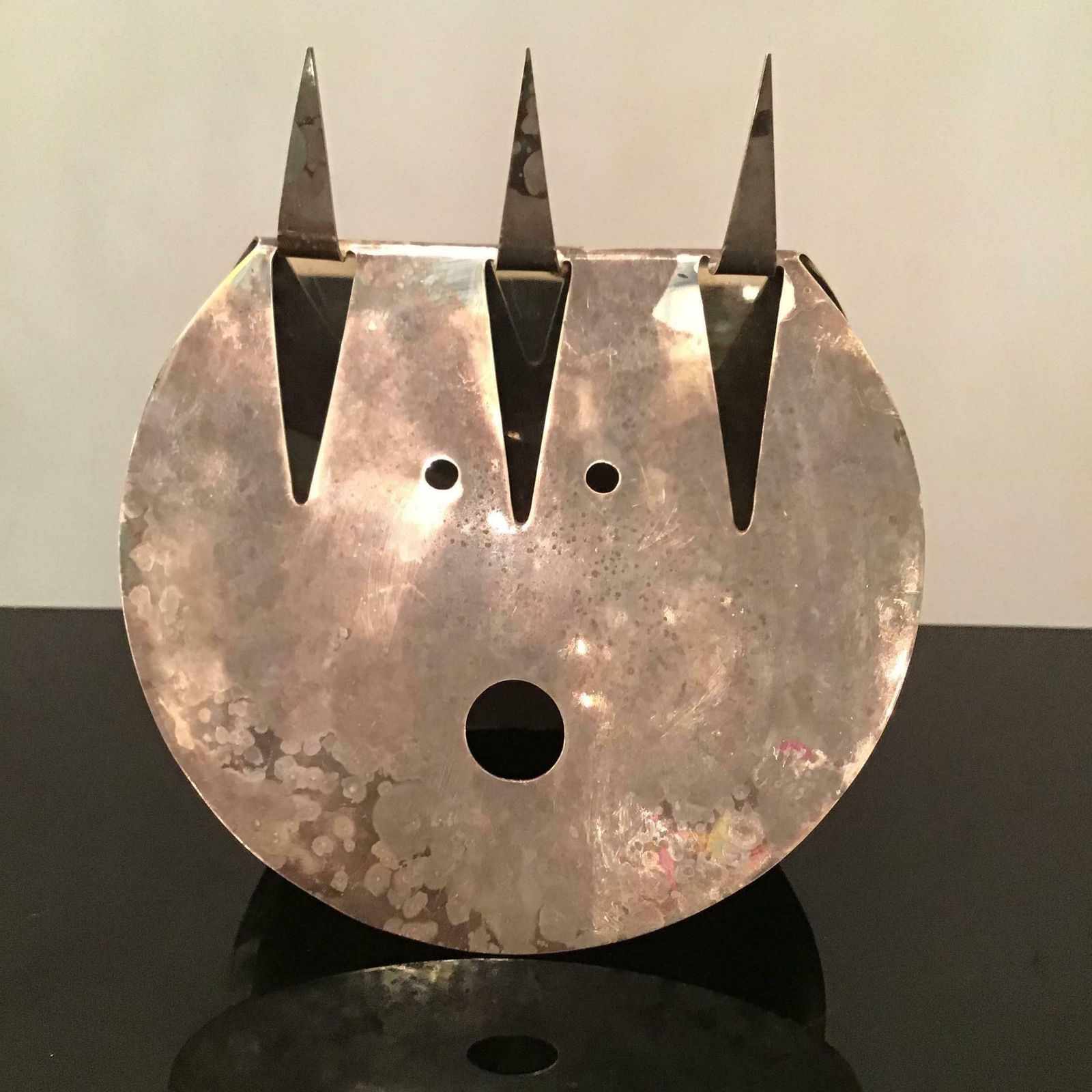 photo for sale Gio Ponti “Sabattini “ La Luna Strega Silver Metal 1978 Italy
