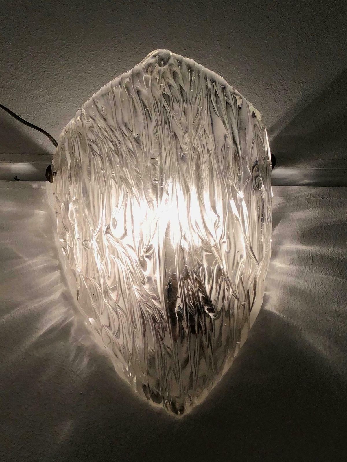 photo furniture Venini Toni Zuccheri Sconces Murano Glass Brass 1952 Italy