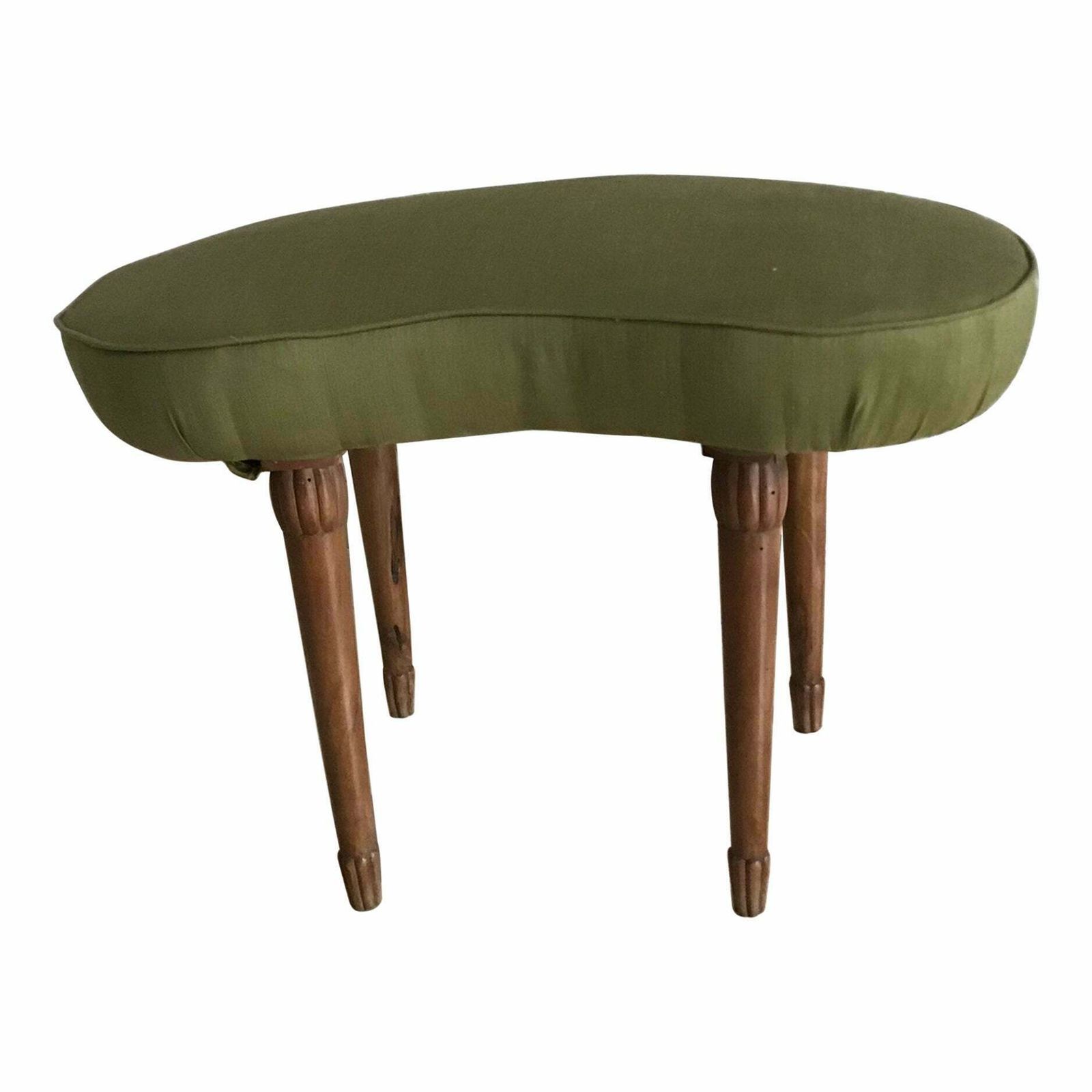 Osvaldo Borsani Upholstered Bench Or Stool Wood 1940 Italy
