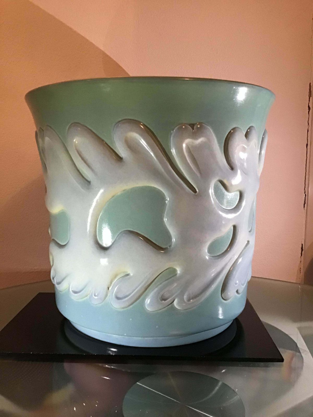 photo vintage Richard Ginori Giovanni Gariboldi Vase Ceramic, 1950, Italy
