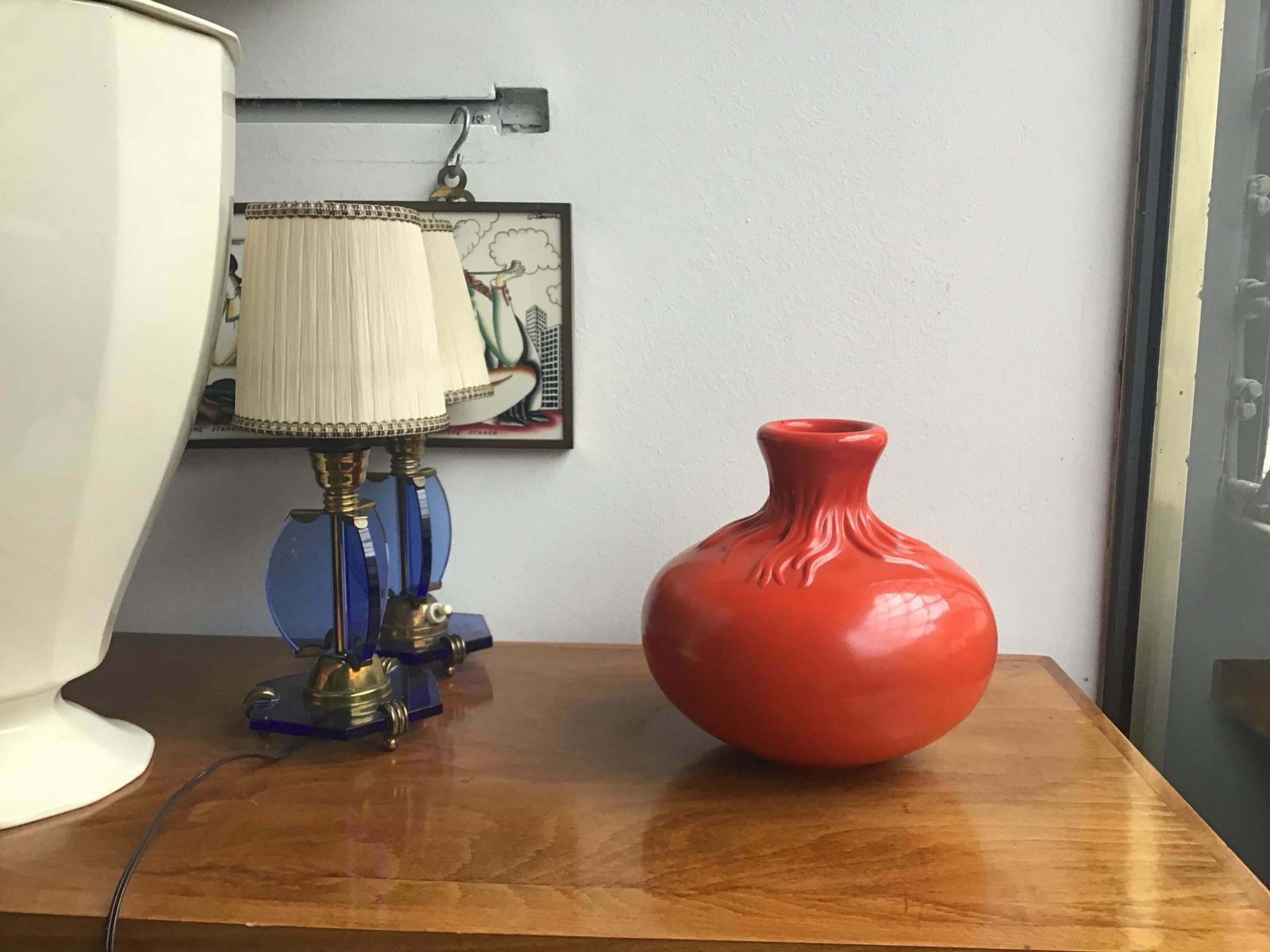 Richard Ginori Giovanni Gariboldi Red Ceramic, 1950, Italy photo furniture