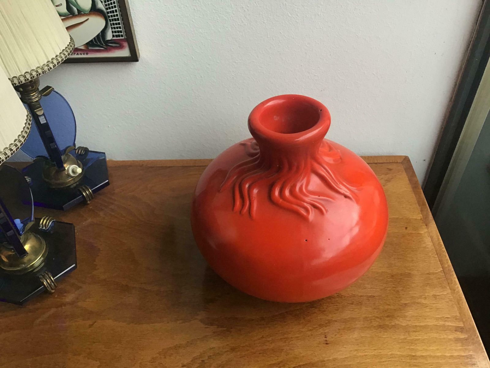 Richard Ginori Giovanni Gariboldi Red Ceramic, 1950, Italy photo 1447.0