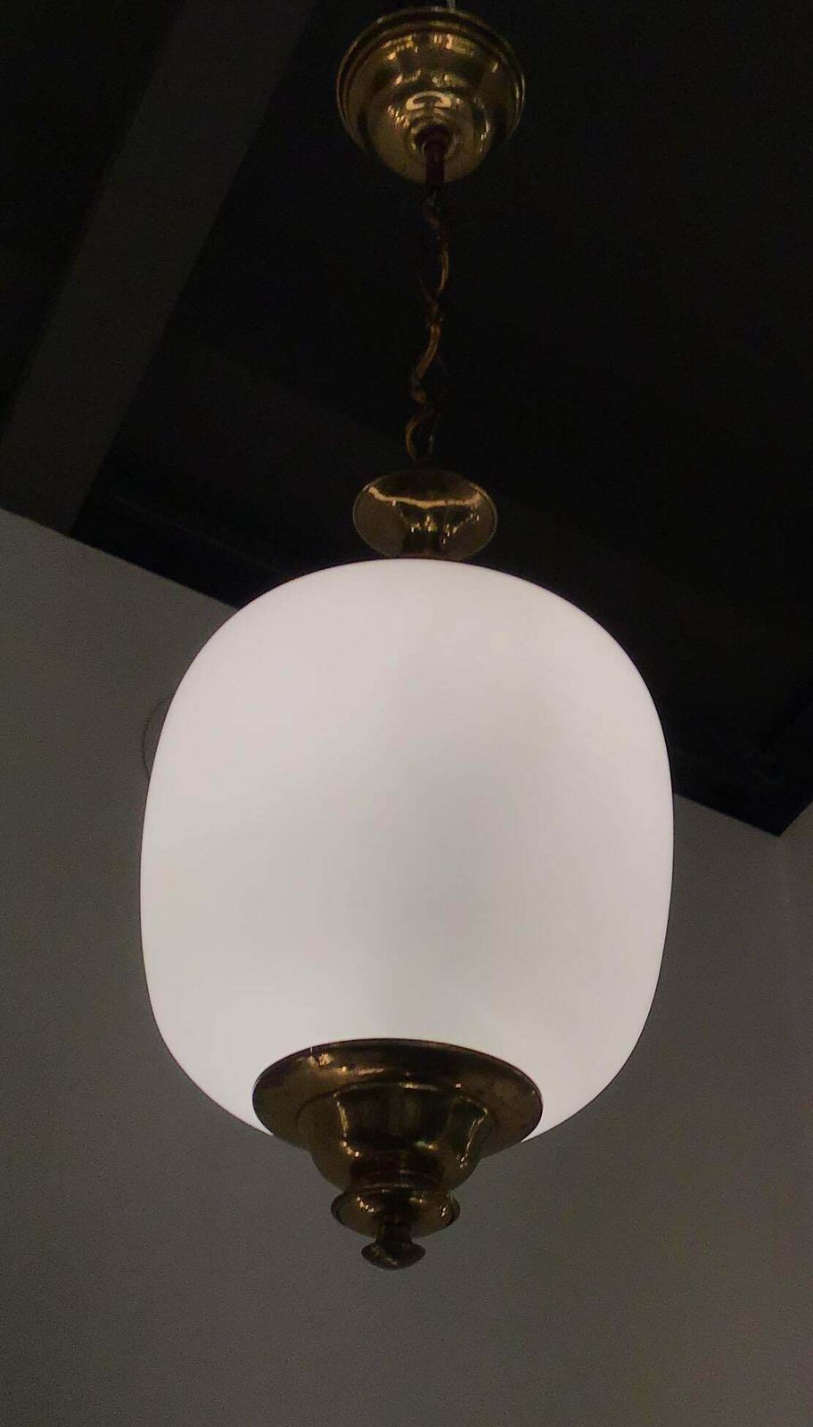 Chandelier White Opaline Glass Italy Style Of Stilnovo Circa 1950 photo buy