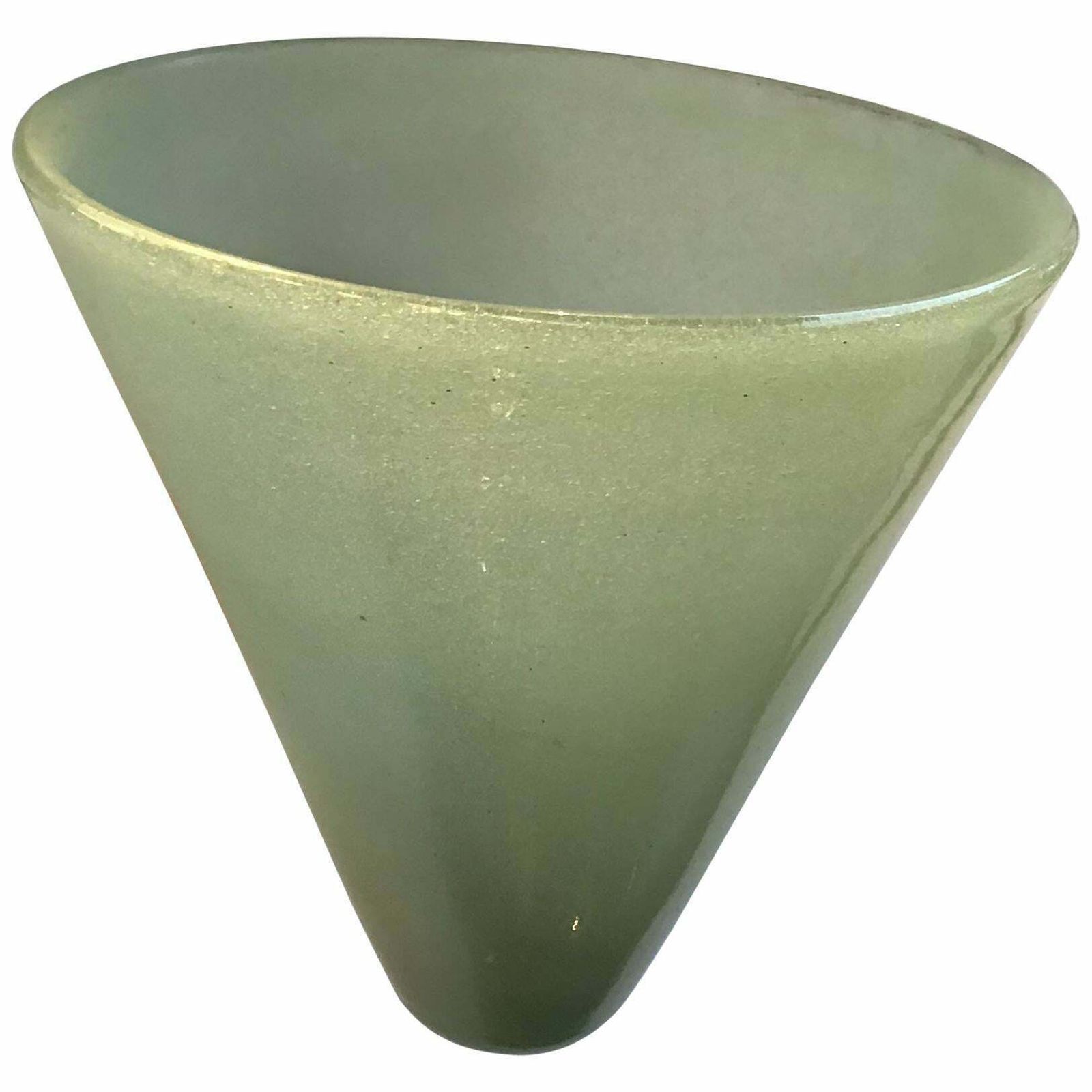 Venini Carlo Scarpa Sconce Murano Glass Copper Plated Brass, 1930, Italy