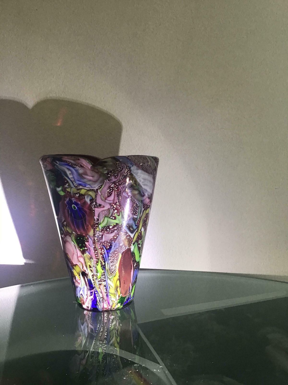 Aureliano Toso #Dino Martens# Vase Murano Glass 1950 Italy photo furniture