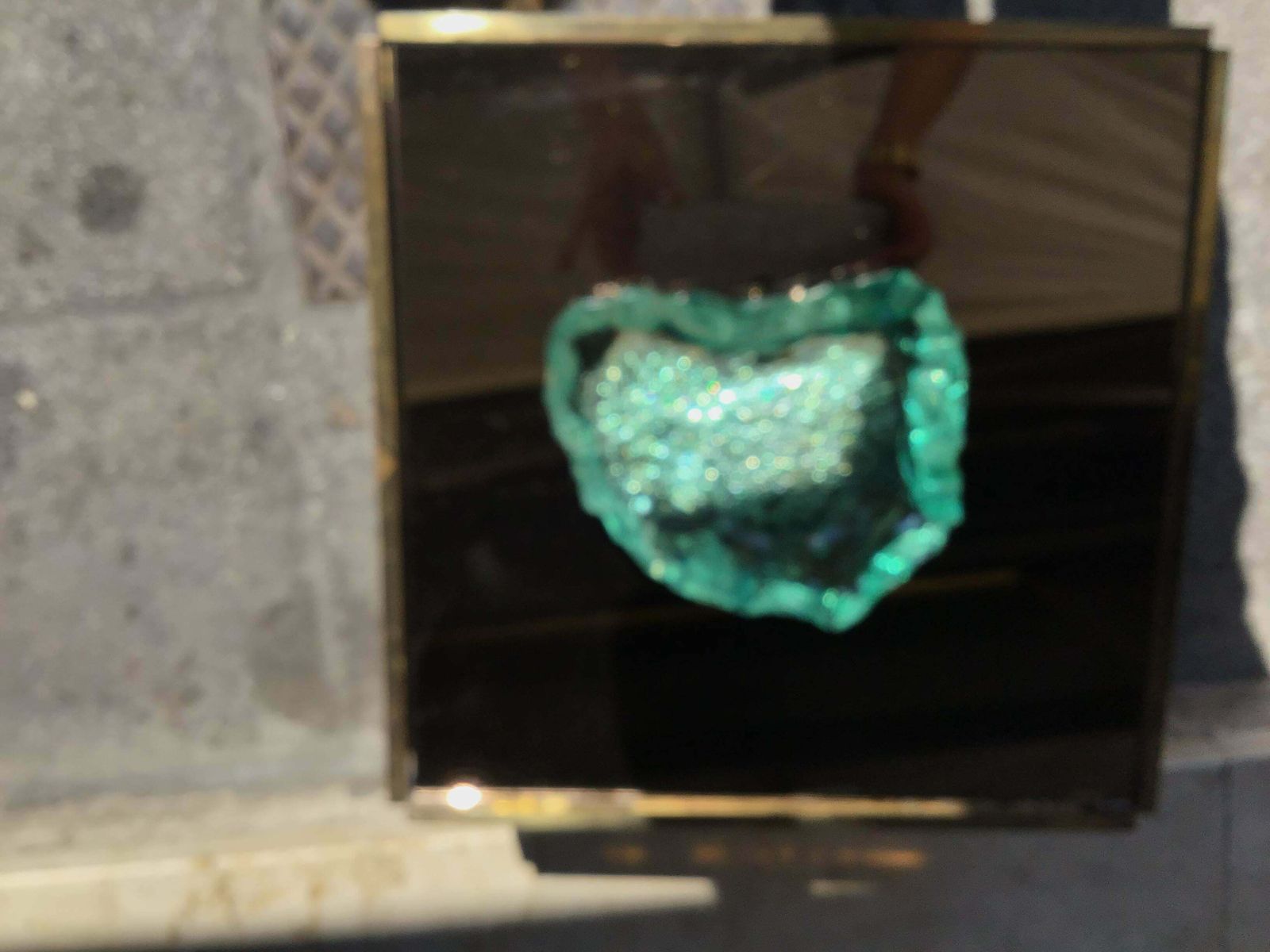 Fontana Arte Rare Ashtrav 1950 Emerald Green Colour, Italy photo buy