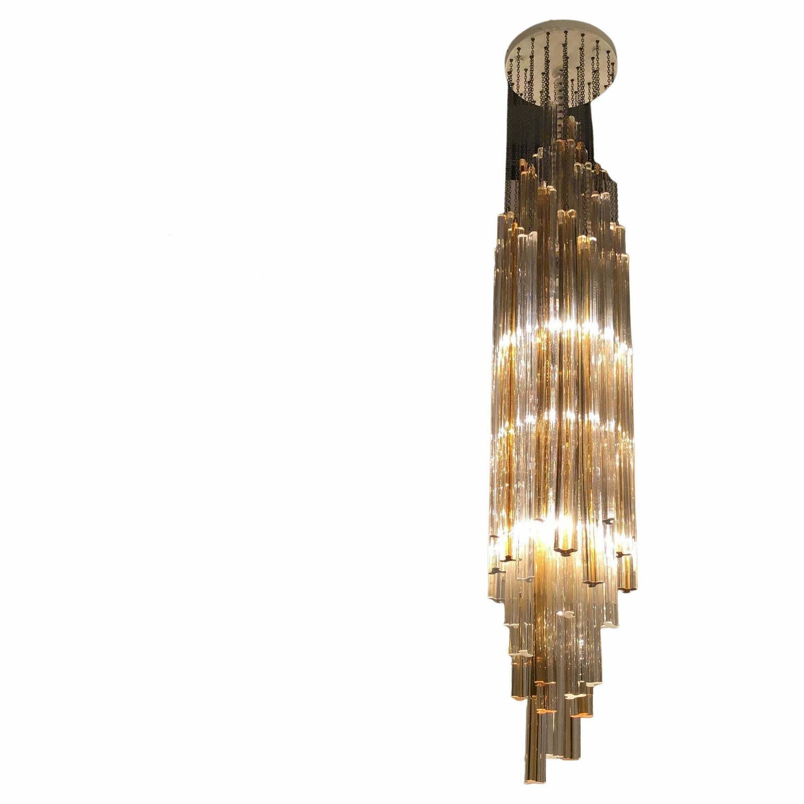Venini “Triloba” Murano Glass Brass Model 963, 1965, Italy