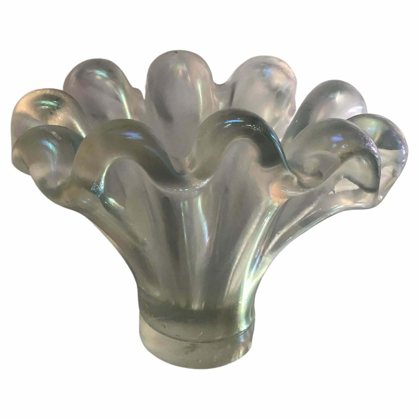 Barovier E Toso Vase /Centrepiece Murano Iridescente Glass, 1940, Italy