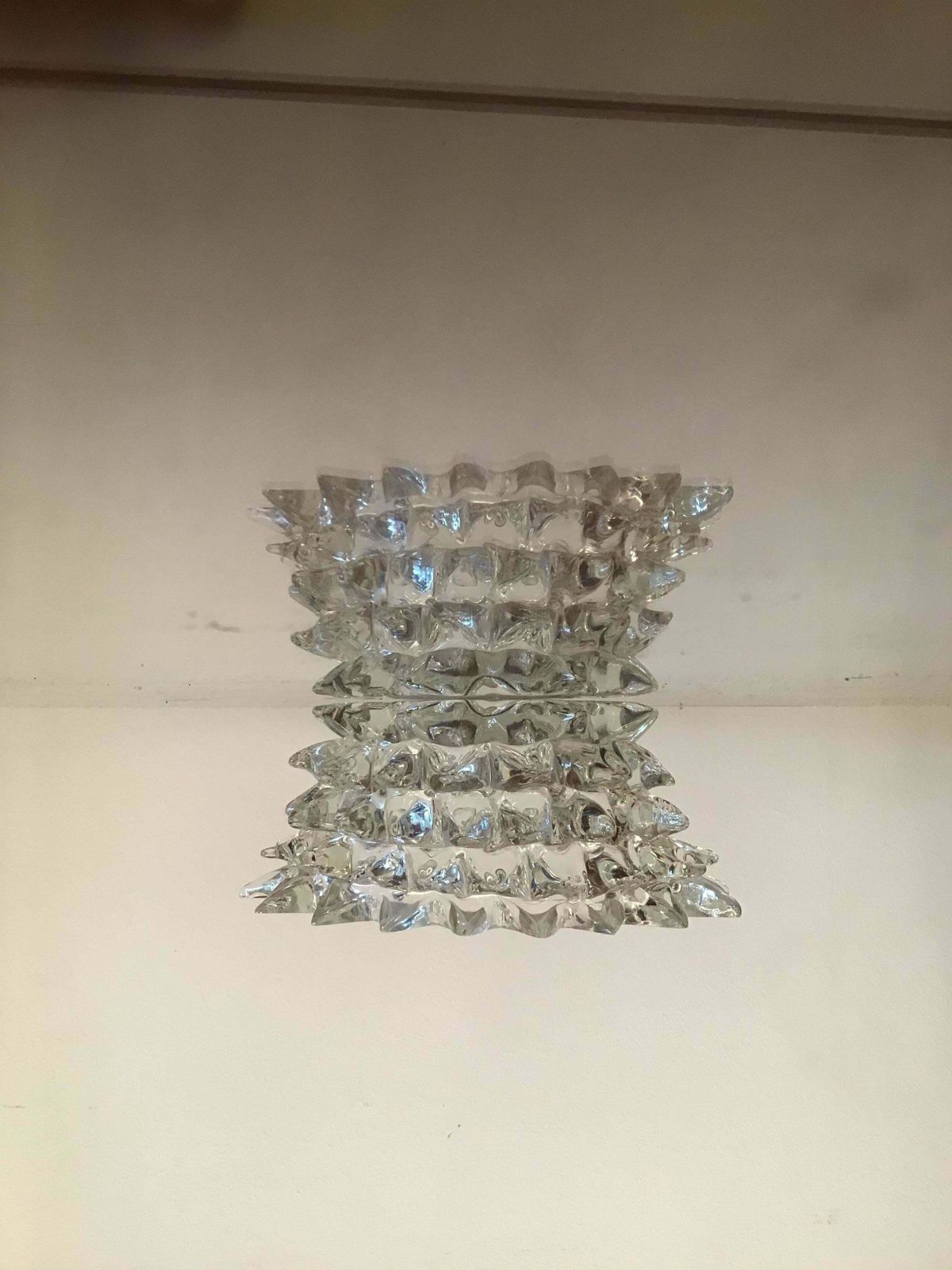 Barovier E Toso Murano Glass Rostrato Centrepiece 1940 Italy photo vintage